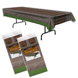 Beistle Railroad Track Tablecovers Pack of 2