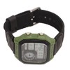 Digital Sport Watch Canvas Strap Luminous Waterproof Retro Sport Watch
