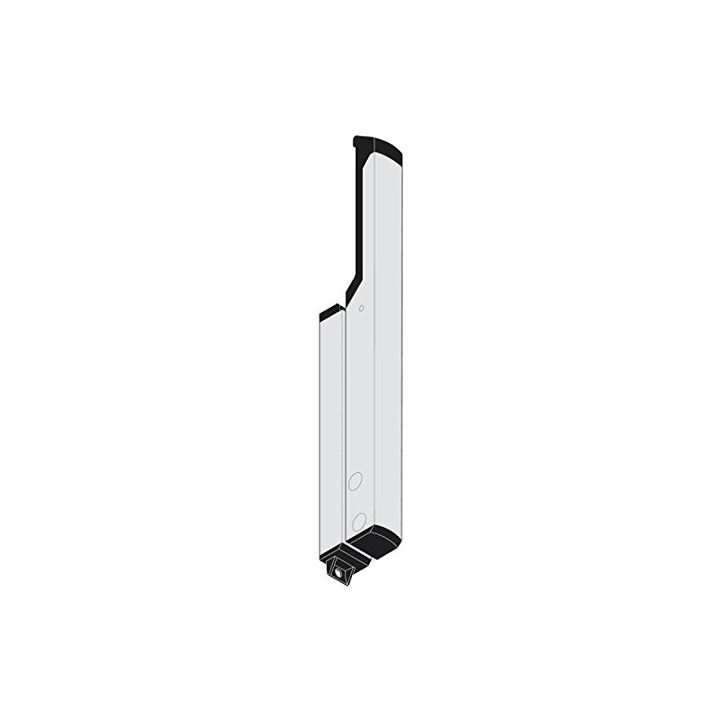 Hand Lever for Windows, Aluminium Anodised Silver, 1 Piece, Suitable