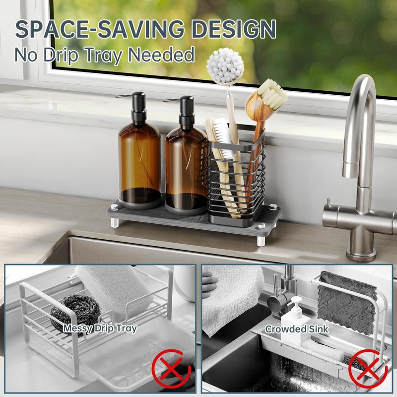 NiHome Countertop Soap Dispenser Set