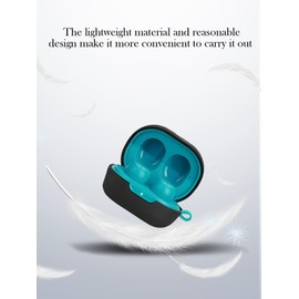 Silicone Case Compatible with JLab JBuds Mini True Wireless Earbuds,Cleaning Kit and Lanyard Soft Protective Shockproof Cover for JLab JBuds Mini-Black