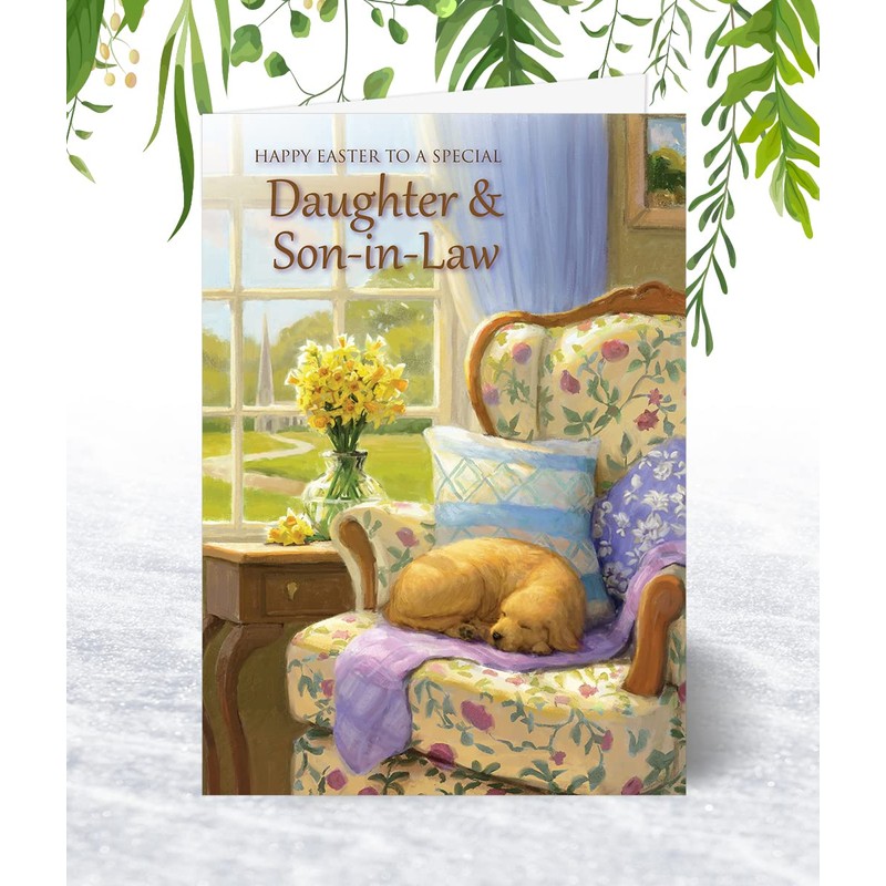 Daughter & Son-In-Law Easter Card - Time for a Nap