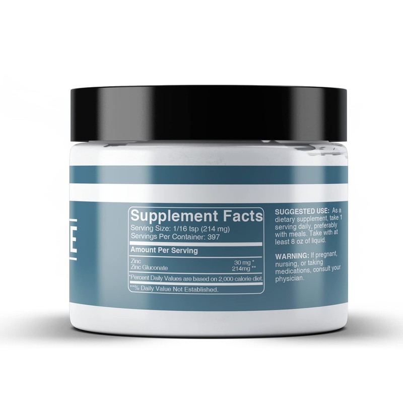 Earthborn Elements Zinc Gluconate 3 oz, Always Pure, No Fillers