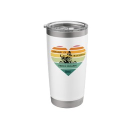 Graphic Fun Frenchie National French Bulldog Day Love Jan 13 Stainless Steel Insulated Tumbler