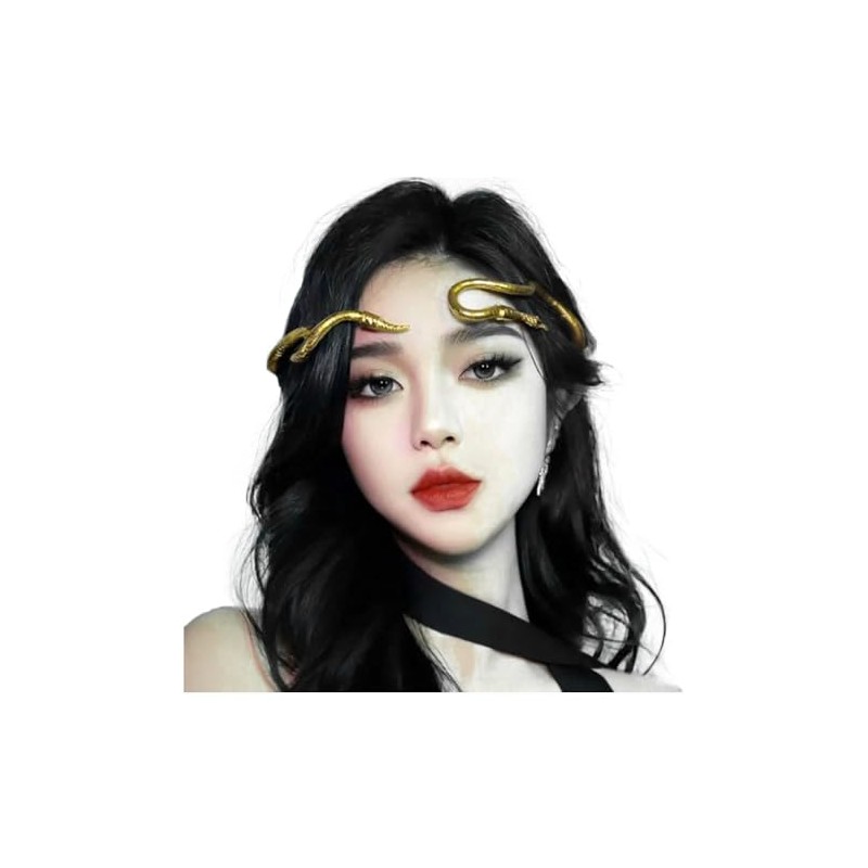 JKQBUX Bendable Snake Headpiece for Women Adjustable Punk Flexible Multi-Purpose