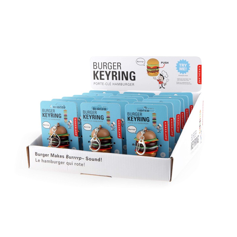 TALKING KEYRING トーキングキーリング キーホルダー (BURGER(ハンバーガー))
