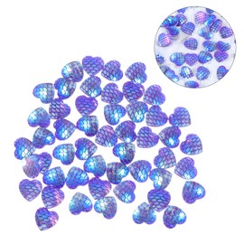STOBOK 50pcs Ab Color Round Diamond Loose Beads for Jewelry Making Resin Rhinestones for Crafting Nail Art and Home Decoration
