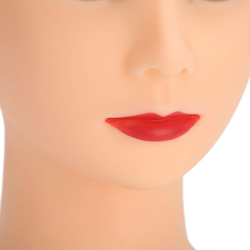 19.3 Inch Makeup Practice Mannequin Head, Professional Bald Mannequin Head