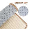 Abuzabu 2PCS Rabbit Scratching Mats, Natural Sisal Bunny Scratch Pad