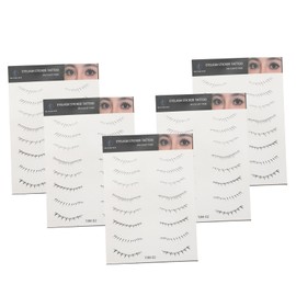 VICASKY 5 Sheets Lower Eyelash Tattoo Stickers Makeup Lash Stickers for Occasions Comfortable and Safe Eyelash Enhancement for Dense Look