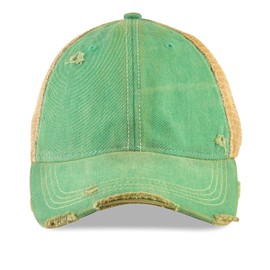 Gritty Bull Vintage Distressed Baseball Cap – Unstructured Fit Adjustable Snapback Hat for Men & Women