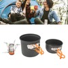 Camping Cooking Set Alumine Strong Bearing Food Grade Portable Stove