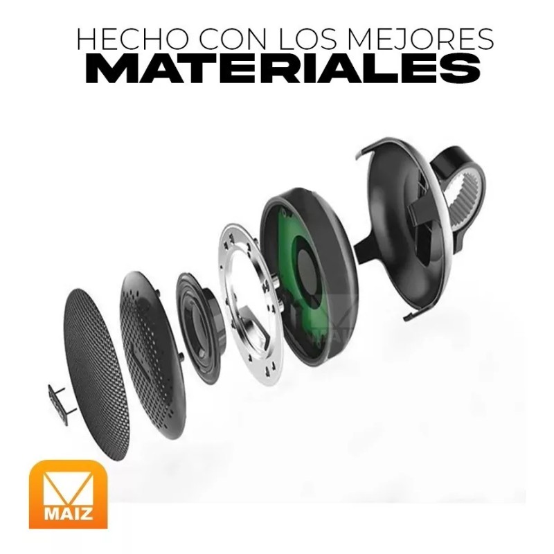 Maíz Mini Bocina Bluetooth Recargable Usb Soporte Moto Bicicleta