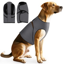 JOHNBOLIN Dog Anxiety Vest/Shirt - Breathable Calming Jacket for Thunderstorms, Fireworks & Separation Relief, Soft Pressure Pet Wrap with Mesh Design for Indoor/Outdoor Use, Travel, and Vet Visits