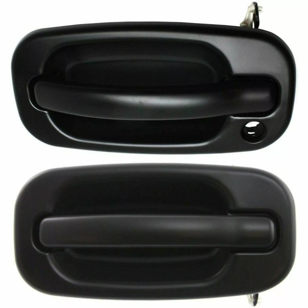 Aftermarket Products NEW Front Outside Door Handles Set Smooth Black