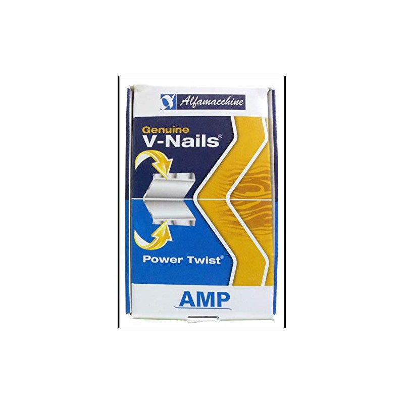 Alfamacchine AMP Genuine Power Twist V-Nail Joint Fasteners, 7mm (1/4")