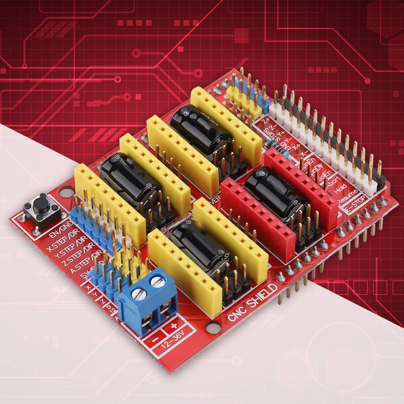 Witbot CNC Shield Expansion Board+drv8825 Stepper Motor Driver+Heat Sink for