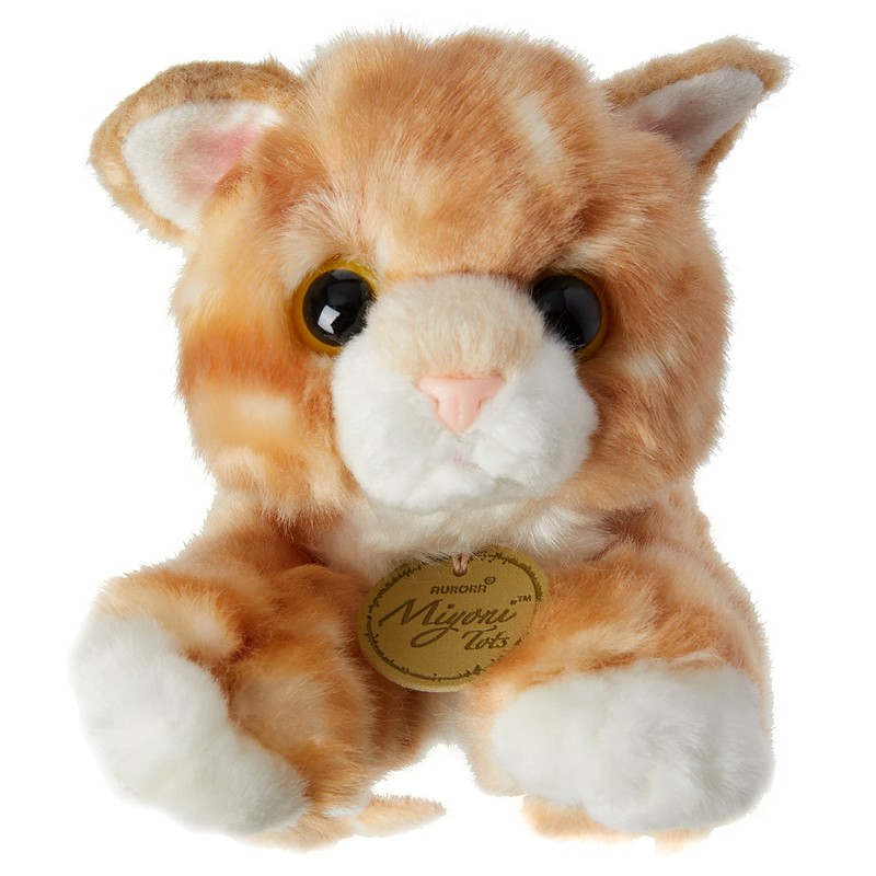 Aurora World 60467 MiYoni Tots Tabby Cat Plush Toy (Orange)