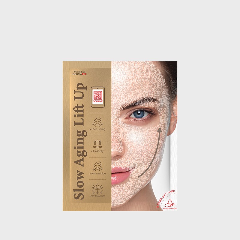 Dermafix 앰플 듬뿍⏳실콜라겐 마스크_[4매] 슬로우에이징 리프트업 마스크 Ampoule Full ⏳Silk