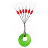 300/600pcs Fishing Bobber Stopper,6 in 1 Float Sinker Line Stops,3