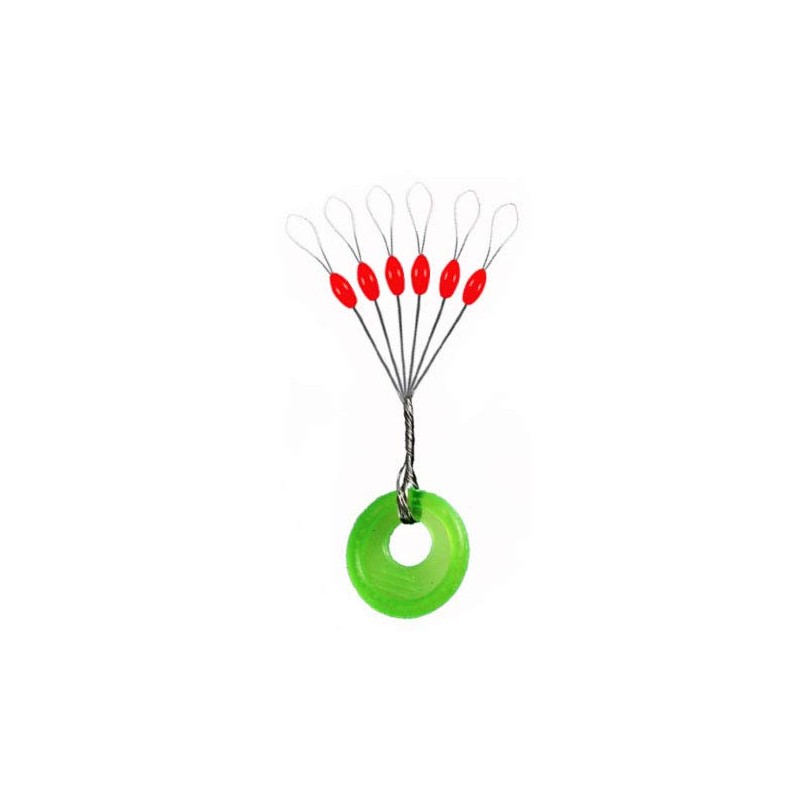 300/600pcs Fishing Bobber Stopper,6 in 1 Float Sinker Line Stops,3