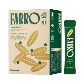 Max Made 1 Million Farro Enzyme Large Capacity 100 Packets Fermentation Enzyme Emmermill, 1 Box, 300g / 맥스메이드 100만 파로 효소 대용량 100포 발효 효소 엠머밀, 1박스, 300g