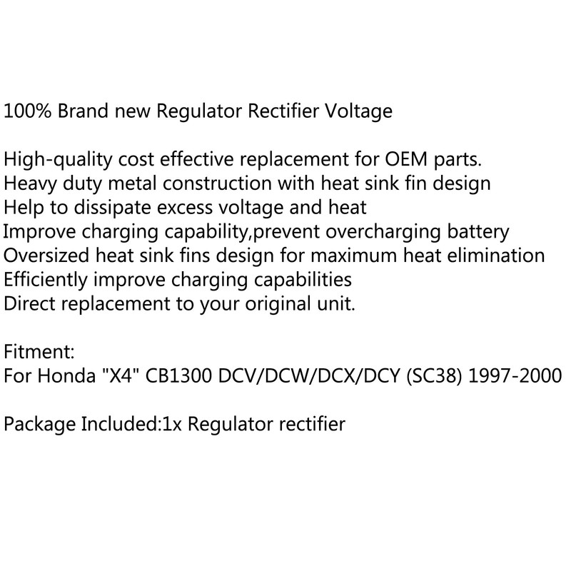 Bruce & Shark Regulator Rectifier for Honda X4 CB1300 DCV/DCW/DCX/DCY
