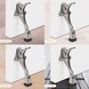 1 Pack Satin Nickel Kick Down Door Stopper for Bottom