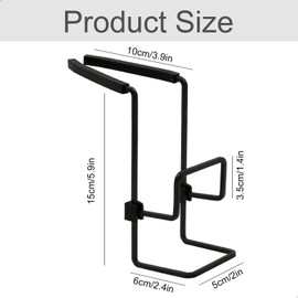 Sponge Holder Kitchen Hanging Sink Organiser - Metal Sponge Holder Kitchen Sink Waterproof Washing Sponge Holder Kitchen Sponge Holder - No Drilling Required, Black