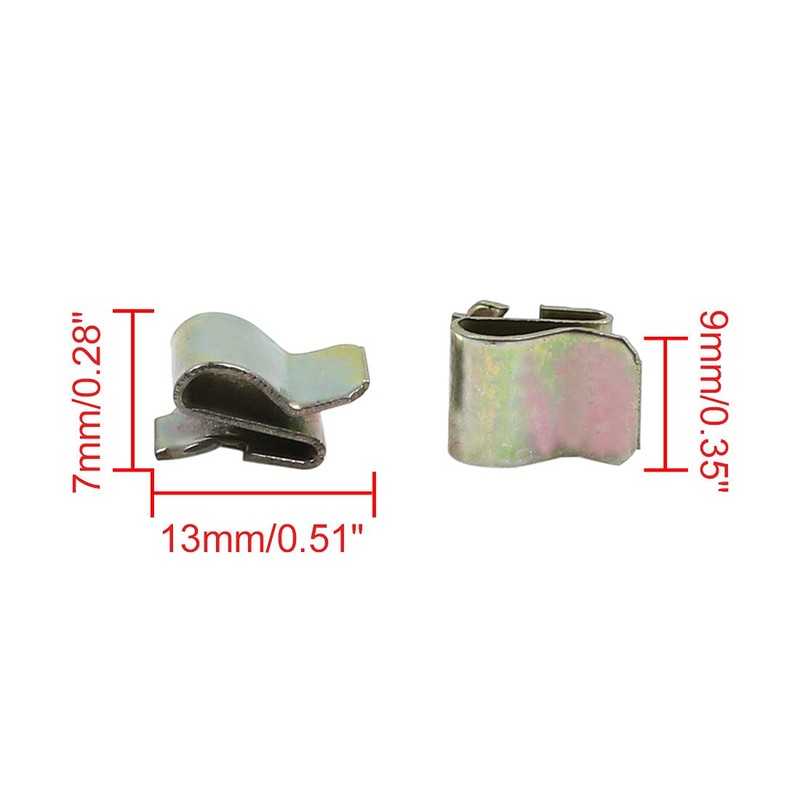 sourcing map Car Dashboard Holder Console Instrument Panel Metal Clip