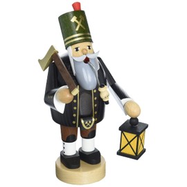 KWO Incense smoker Miner with Axe and Lamp, ORIGINAL from Saxonia, Ore Mountains