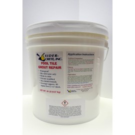 Sider Pool Tile Grout Repair - 20 lb - White