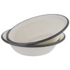 APS 98669 Set of 2 Enamel Bowls Diameter 16.5 cm