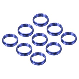 PATIKIL Dart Shaft Rings Aluminum Dart O-Rings Accessories for Plastic and Nylon Shafts 9pcs Blue