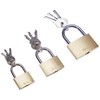 Mannesmann Brass Padlock Set (3 Pieces)
