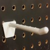 4" Plastic Economy Peg Hooks for Slatwall and Pegboard, Off-White
