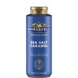 Ghirardelli Sea Salt Caramel Sauce Squeeze Bottle, 16oz