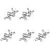 5 Pcs Wire Rope Clips, Stainless Steel 304 Hole Wire