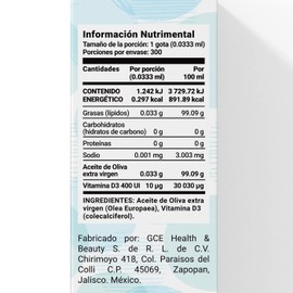 Vitamina D3 300 gotas, 10 ml. Ingredientes naturales. D3 Little B Life.