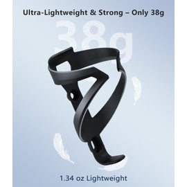 Bike Water Bottle Holder - 1.3 Oz Ultralight & Sturdy Bike Cup Holder, Bicycle Drink Cage, Cycling Bike Water Bottle Cage with Screw Tool, for 2.75-3.94" Diameter Bottles