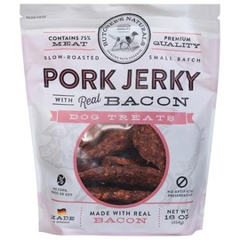 Butcher's Naturals, Pork Jerky Dog Treats, 16 Ounce