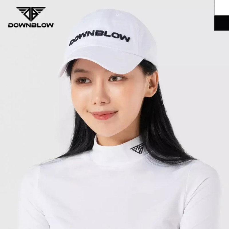 (블랙 | F) 여자 골프캡 모자 [화이트] (Black | F)