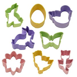 Cookie Cutter ★ Mini Easter Color Set8 Type [rm1880] ★ 2 types of 2 types of Rabbit/Tadpole/Chick/Butterfly/Flowers/tulips ★ Decora – Shop Candy Tools Specialty Store
