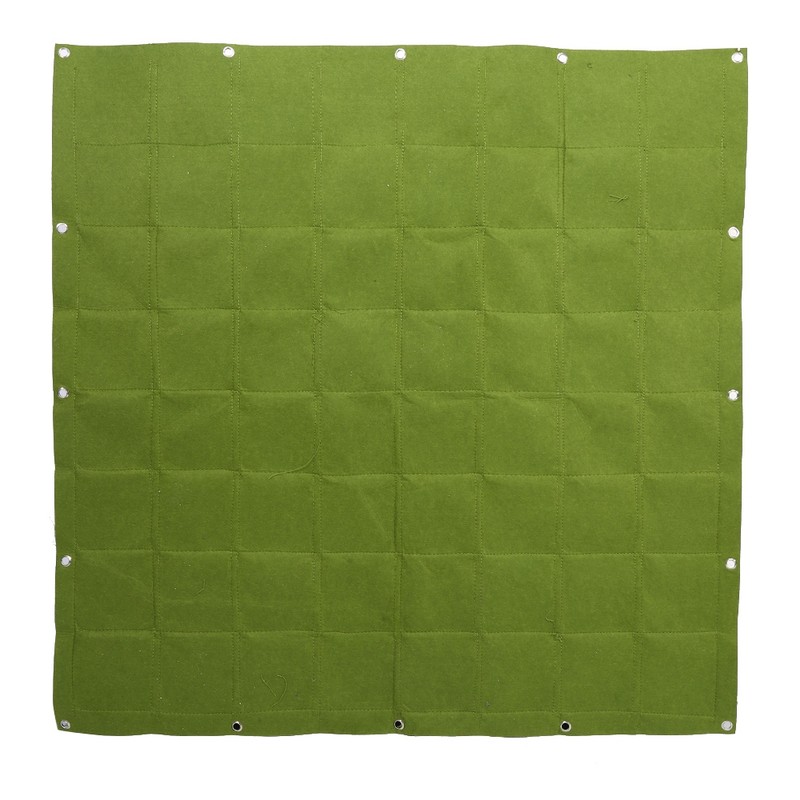 64 Pockets Vertical Outdoor Garden Felt Plants Flower Growing Bag