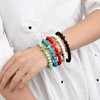 Softones 8mm Beads Cross Bracelets for Women Men Natural Stone