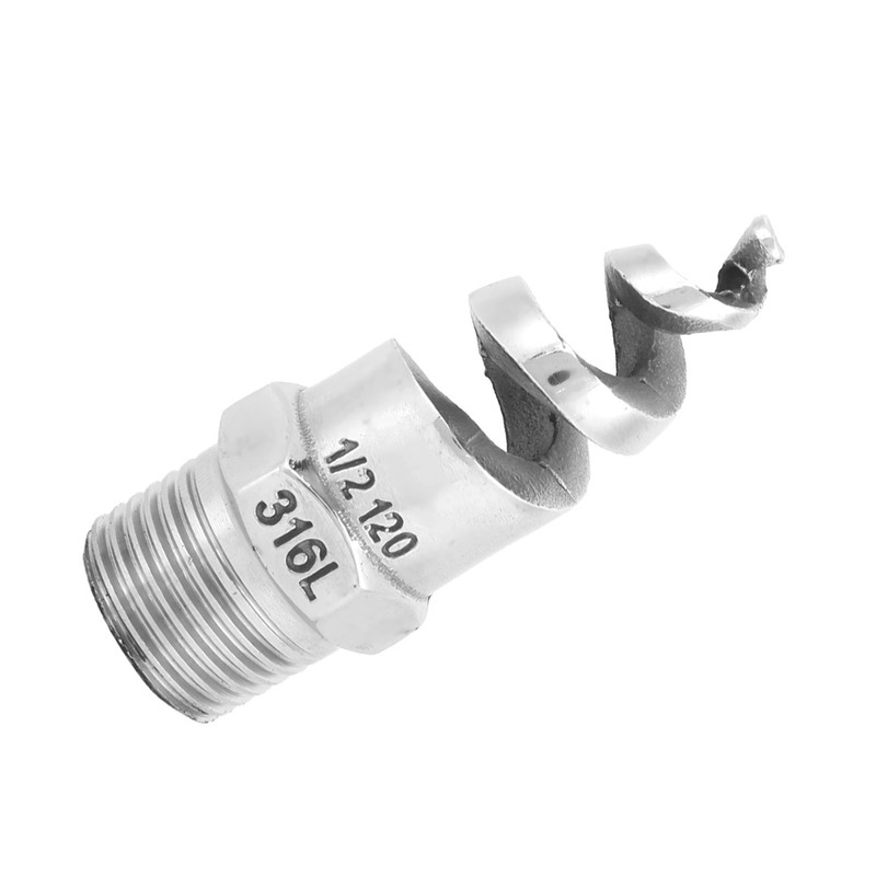 Spiral Nozzle SPJT 316L Stainless Steel Male Thread Anti‑Clogging Watering