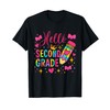 Hello Second Grade Colorful Pencil Tie Dye Back to School