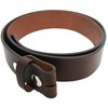 Genuine Leather Press Stud Belt Strap without Buckle. For Interchangeable