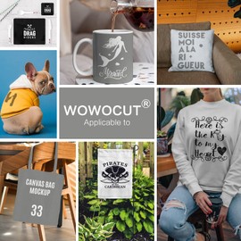 WOWOCUT Sublimation Paper, Black and Gray Solid Color Heat Transfer Paper 2 Packs Bundle, 12"X12" Sublimation Sheet for DIY T-Shirt for Girls,Mugs,Canvas Tote