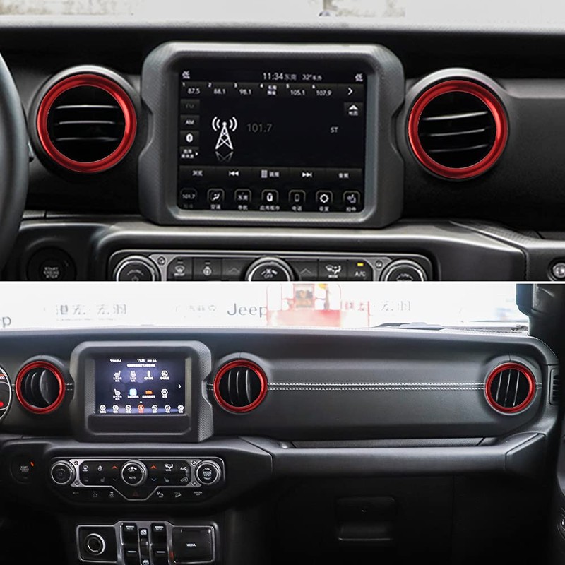 LECART - Fundas de ventilación para Jeep Gladiator de interior